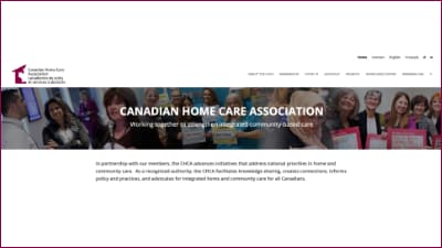Canadian Home Care website